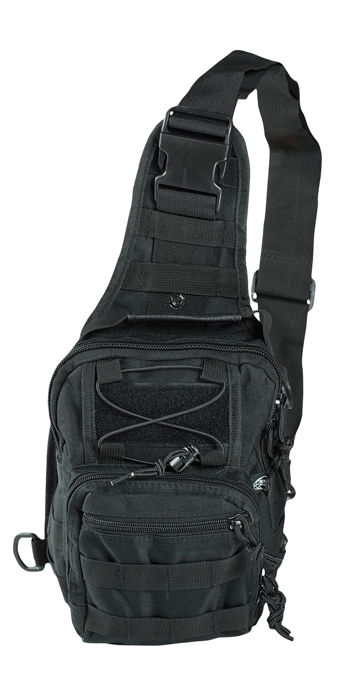 MFH Schulter Umhängetasche Molle Schwarz